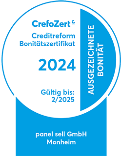 Bonität zertifiziert von Creditreform bis 02/2024 Zertifikat Creditreform 2025